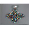 Image 1 : Multi-Colored Dragonfly and Sterling Silver Pendant-Marked Ray Bennett Weight: 95.1 Grams Retail: $1