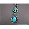 Image 3 : Stamped Sterling Silver and Turquoise Necklace/ Bracelet Set-Marked Kathleen Chavez Weight: 114.2 Gr