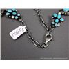 Image 7 : Stamped Sterling Silver and Turquoise Necklace/ Bracelet Set-Marked Kathleen Chavez Weight: 114.2 Gr