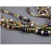 Image 7 : Multi-Colored Pendant on Beaded Necklace w/ Sterling Silver Accents-Marked Paul Livingston Weight: 1