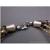 Image 9 : Multi-Colored Pendant on Beaded Necklace w/ Sterling Silver Accents-Marked Paul Livingston Weight: 1