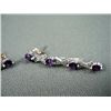 Image 2 : Amethyst and 18K White Gold w/ Diamonds- Marked Cs Weight: 5.1 Grams Retail: $ 2,150.00