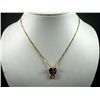 Image 1 : 14K Yellow Gold Chain and Inlaid w/  Diamonds Snake  Pendant Weight: 7.7 Grams Retail: $ 2,300.00