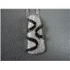 Image 3 : 14K White Gold Necklace w/ Clear & Black Diamond 14K White Gold Pendant Weight: 12.1 Grams Retail: $