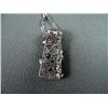 Image 7 : 14K White Gold Necklace w/ Clear & Black Diamond 14K White Gold Pendant Weight: 12.1 Grams Retail: $