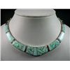 Image 1 : Inlaid Opal Necklace-Marked Calvin Begay Weight: 82.4 Grams Retail: $ 1,400.00