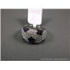 Image 2 : 14K White Gold Ring w/ Sapphire and Diamond Stones Sz-7 1/2 Weight: 6.2 Grams Retail: $6,500.00