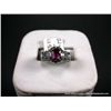 Image 1 : 14K White Gold Diamond Ring w/ Pink Stone Sz-4 7/8 Weight: 4.9 Grams Retail: $2,500.00