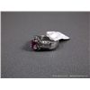 Image 3 : 14K White Gold Diamond Ring w/ Pink Stone Sz-4 7/8 Weight: 4.9 Grams Retail: $2,500.00