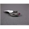 Image 4 : 14K White Gold Diamond Ring w/ Pink Stone Sz-4 7/8 Weight: 4.9 Grams Retail: $2,500.00
