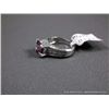 Image 3 : 14K White Gold Pink Sapphire and Diamond Ring Sz-6 Weight: 6.8 Grams Retail: $4,695.00