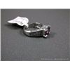 Image 4 : 14K White Gold Pink Sapphire and Diamond Ring Sz-6 Weight: 6.8 Grams Retail: $4,695.00