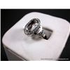 Image 2 : 14K White Gold Diamond Loop Ring Sz-6 3/4- Marked HL Weight: 6.6 Grams Retail: $2,400.00