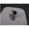 Image 4 : 14K White Gold 1.65ct Sapphire and Diamond 3-Stone Ring Sz-6 3/4 Weight: 3.5 Grams Retail: $9,700.00