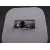 Image 5 : 14K White Gold 1.65ct Sapphire and Diamond 3-Stone Ring Sz-6 3/4 Weight: 3.5 Grams Retail: $9,700.00