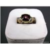 Image 1 : 18K Yellow Gold large garnet w/ Diamonds Sz-6 3/4 Marked CS Weight: 10.6 Grams Retail: $3,880.00