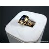 Image 2 : 14K Yellow Gold Amethyst Gem and Diamond Ring Sz-7-Marked CS Weight: 9.3 Grams Retail: $1,155.00