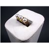 Image 2 : 14K Yellow Gold Ring w/ Pearls, Opals & Clear Stones Sz 6 1/4-Marked w/ Double Loop Weight: 11.3 Gra