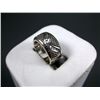 Image 2 : 14K White Gold on Sterling Silver Diamond Ring Sz 5 1/2-Marked 2-Bar Weight: 7.7 Grams Retail: $1,32