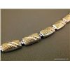 Image 3 : 14KYG on Sterling w/ Diamonds Bracelet Weight: 23.7 Grams Retail: $3,900.00