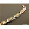 Image 4 : 14KYG on Sterling w/ Diamonds Bracelet Weight: 23.7 Grams Retail: $3,900.00