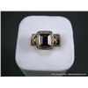 Image 1 : 18K Yellow Gold Designer Ring w/ Amethyst and Diamonds Sz-7 Weight: 11.5 Grams Retail: $3,035.00