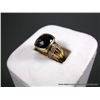 Image 2 : 18K Yellow Gold Designer Ring w/ Jo Lite Gem and Diamonds Sz-6 3/4 Weight: 10.2 Grams Retail: $3,895