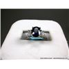 Image 6 : 18kWG Sapphire & Diamond 3 Stone Ring 2.22ct. Sapphire, Marked Haleh, size 7 Weight: 4.1 Grams Retai