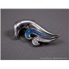 Image 2 : Sterling Silver Dolphin Pin w/ Opal & Clear Gems Weight: 11 Grams Retail: $330.00