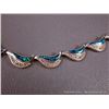 Image 3 : Sterling Silver Necklace w/ Opal & Blue Gems Weight: 50 Grams Retail: $1200.00
