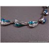 Image 9 : Sterling Silver Necklace w/ Opal & Clear Gems Weight: 49.5 Grams Retail: $1200.00