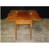 Image 1 : Light Stained Mahogany Drop Leaf Small Occassional Table