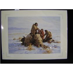 Unframed Print by Howard Terpning L.E. 332/1000 "Last Buffalo" 34.5"x25.75"