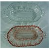 Image 11 : Lot of Depression Glass, two candy dishes and one footed bowl with lid.
