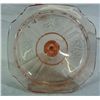 Image 8 : Lot of Depression Glass, two candy dishes and one footed bowl with lid.