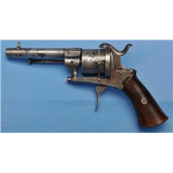 Belgium Folding Trigger Pinfire Revolver