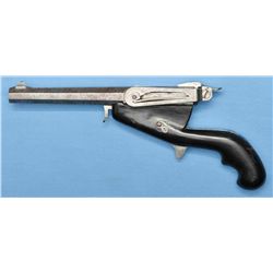 Unusual Breech Loading Single Shot Pistol Marked "PATENT"