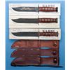 Image 1 : Three USMC Commemorative Fighting Knives with Leather Sheaths and Boxes