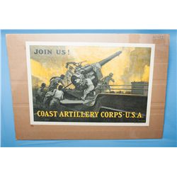 Two Posters Depicting World War I Coast Artillery Corps