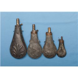 Four Powder Flasks