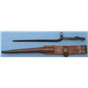 Image 1 : Johnson Model 1941 Bayonet with Leather Scabbard