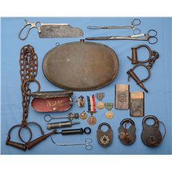 Miscellaneous Items Including Handcuffs and Locks