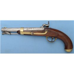 U.S. Aston Contract Model 1842 Percussion Pistol