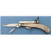 Image 1 : Extremely Fine Unwin & Rodgers Non-XLL Knife Self Protector Pistol with Stag Scales and Acid Etched