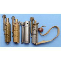 Four WWI Style Trench Lighters