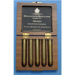 Holland & Holland .700 Nitro Express Cartridges in Wood Case