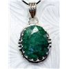 Image 1 : 5.20g Pandent of Emerald Sterling Silver