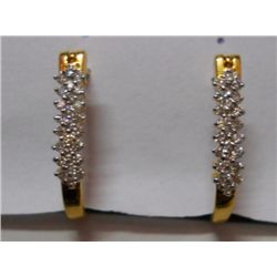 2.80g Earring of Diamond 0.40 Ctw in18kt Yellow Gold