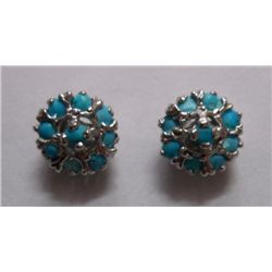 2.230g Earring of Turquoise in Silver