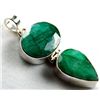 Image 1 : 8.50g Pandent of Emerald Sterling Silver